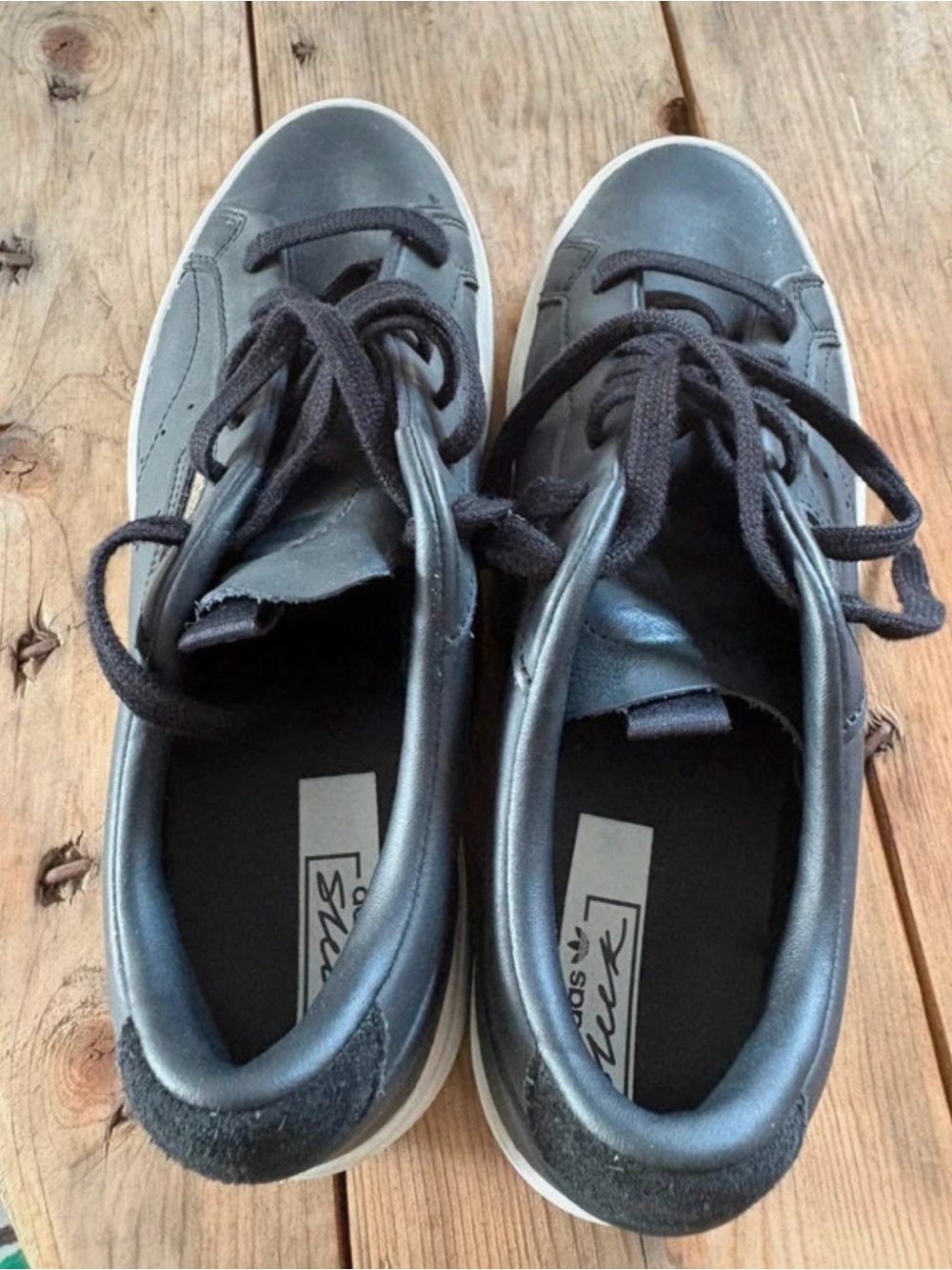 adidas Black and Gray Low-Top Sneakers